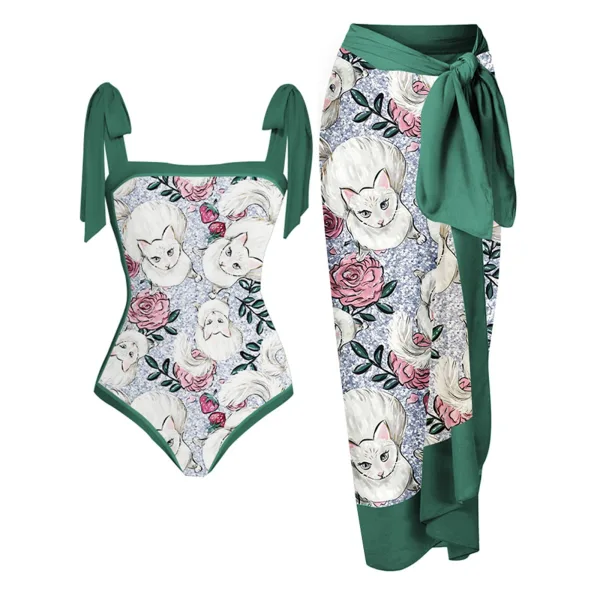 One-Piece Printed Swimsuit