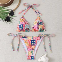 Color Plaid Flower
