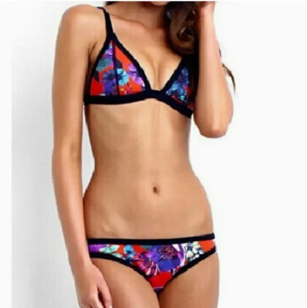 Geometric Print Brazilian Bikini Set