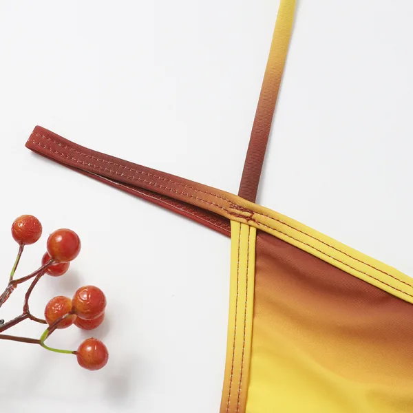 Solstice Minimalist Bikini Set in Red