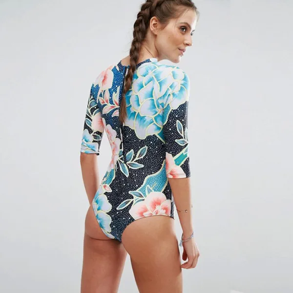 Long-Sleeve One-Piece Swimsuit