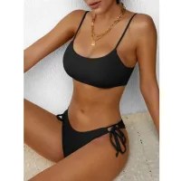 Black Split Swimsuit