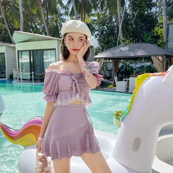 Ethereal Gathered One-Piece Swimsuit