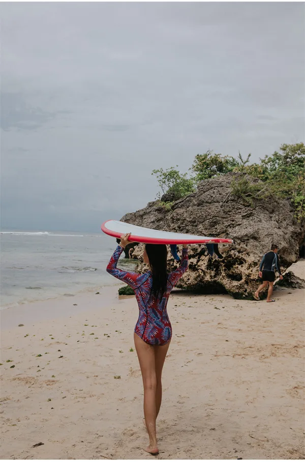 Long Sleeve Sun Protection One-Piece Swimsuit