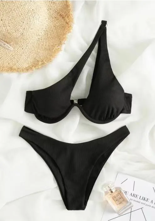 Minimalist Solid Bikini Set