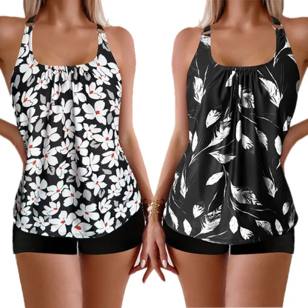Retro Floral Two-Piece Bikini Set
