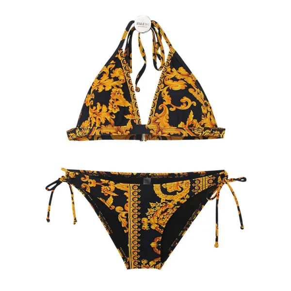 Luna Printed High-Waist Bikini Set