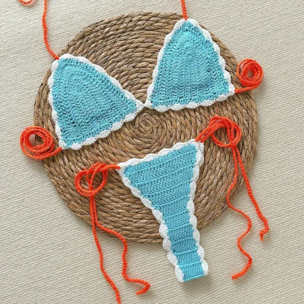 Luna Crochet Halter Bikini Set
