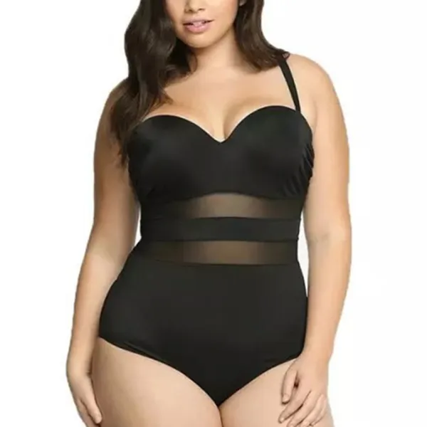Classic One-Piece Swimsuit with Supportive Chest Pads