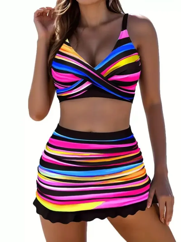 Minimalist Three-Piece Bikini Set