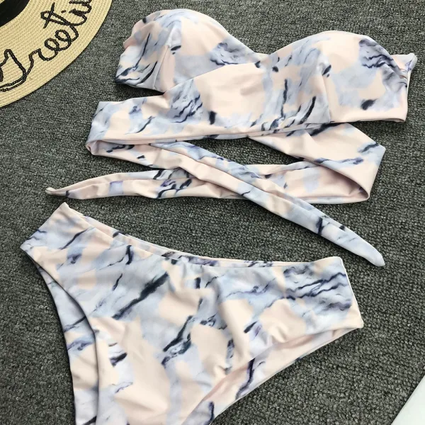 Aurelia Strapless High-Waisted Bikini Set