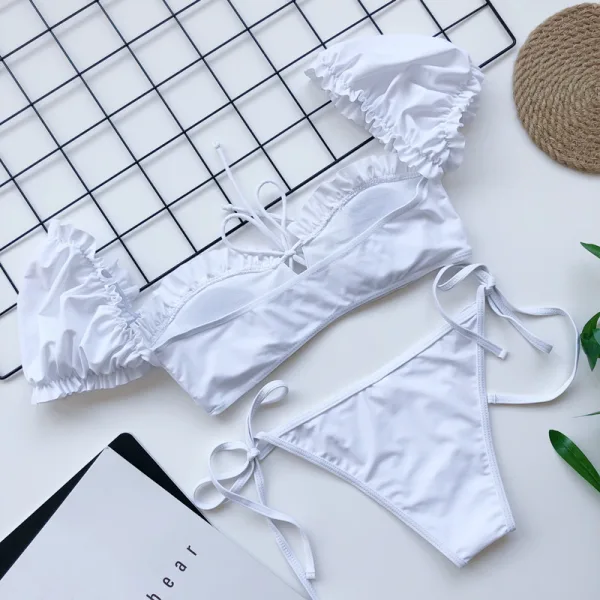 Sleeved Bikini Set with Classic Silhouette