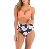 Orange Flower Pants