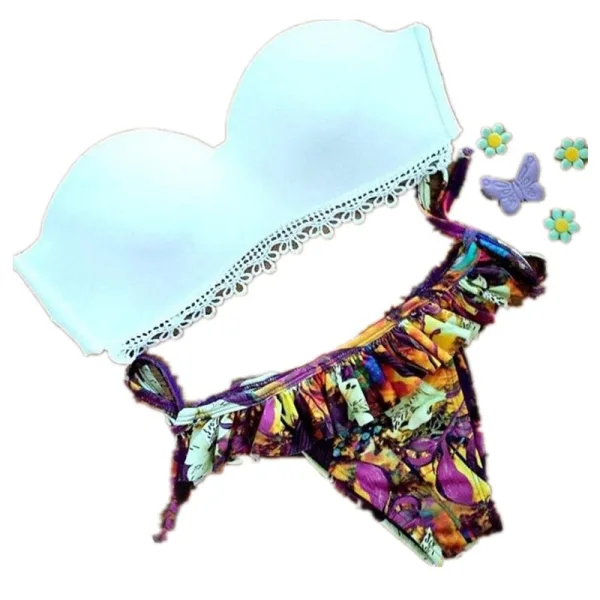 Floral Print Underwire Bikini Set