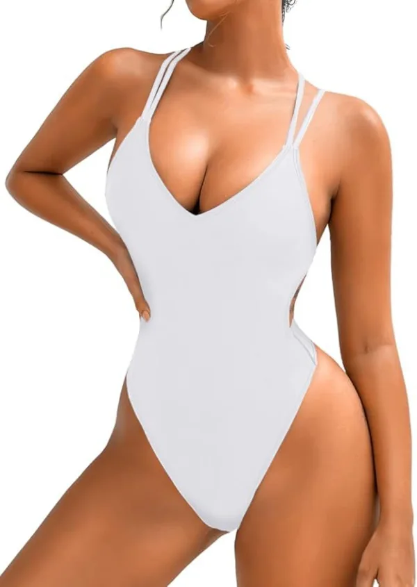 Classic Backless One-Piece Swimsuit