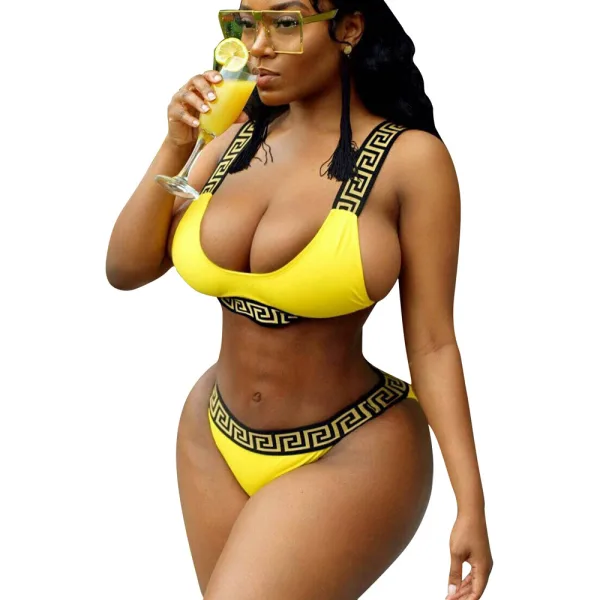 Sun-Drenched Printed Bikini Set