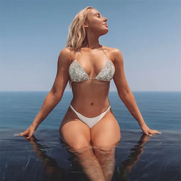 Embellished Diamond Bikini Set