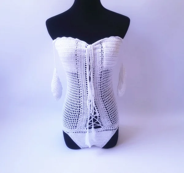 Off-Shoulder One-Piece Swimsuit