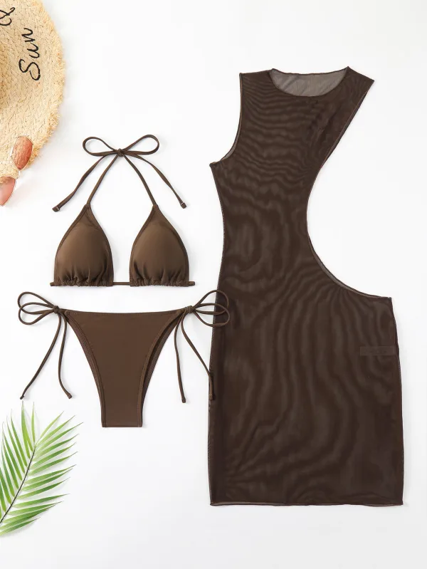Solstice Three-Piece Bikini and Cover-Up Set