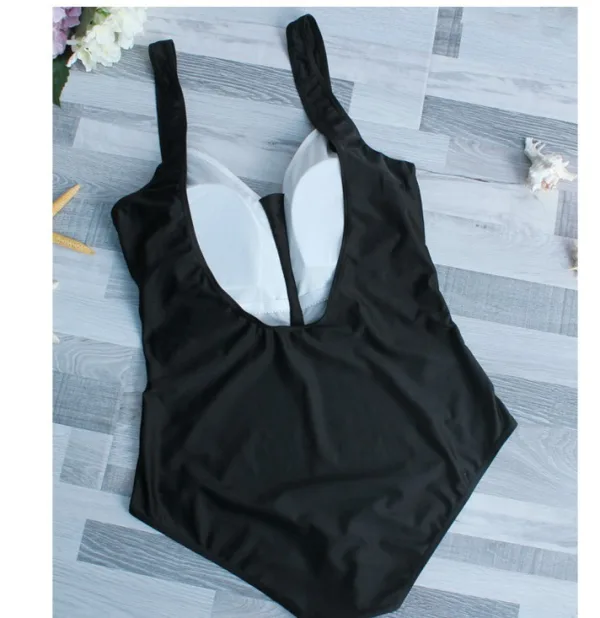 Classic Gathered One-Piece Swimsuit
