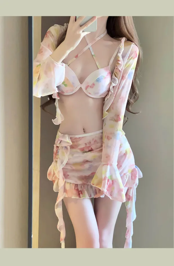 Floral Print Bikini Set
