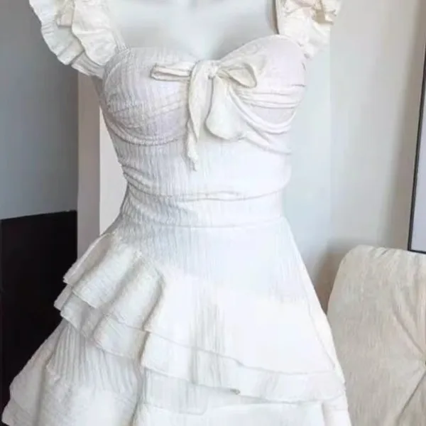 Classic One-Piece Swimsuit in Milky White