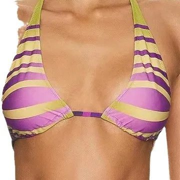 Aurelia Striped Halter Bikini Set