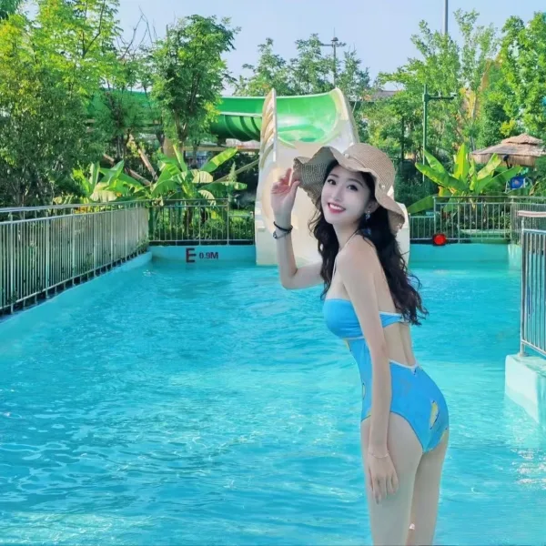 Printed High-Waist One-Piece Swimsuit