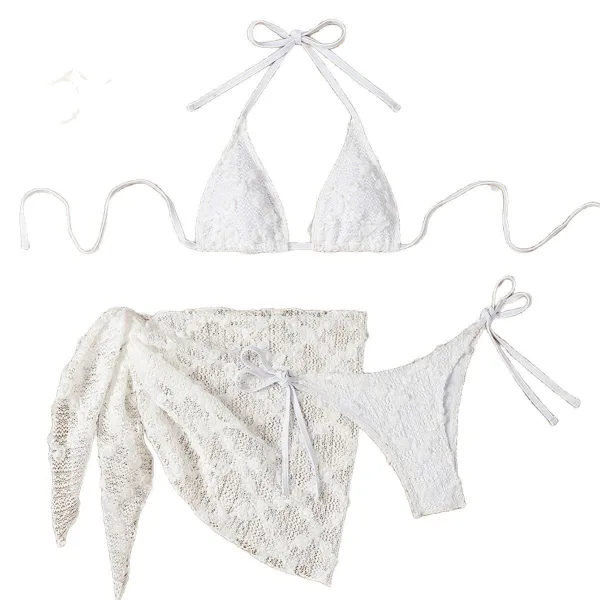 Astra Mesh Halter Bikini Set