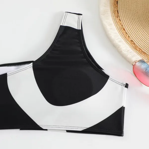 Elysia One-Shoulder Bikini and Wrap Skirt Set