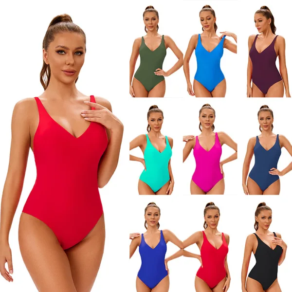 Minimalist Backless One-Piece Swimsuit