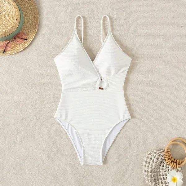 Minimalist Solid One-Piece Swimsuit