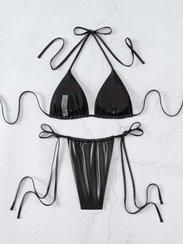 Minimalist Solid Bikini Set