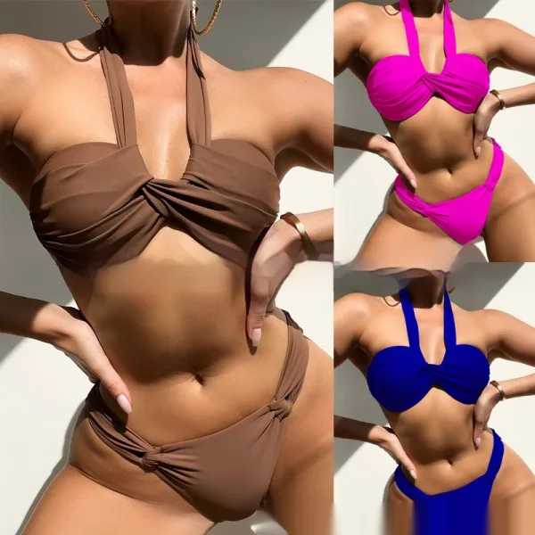 Classic Solid Bikini Set
