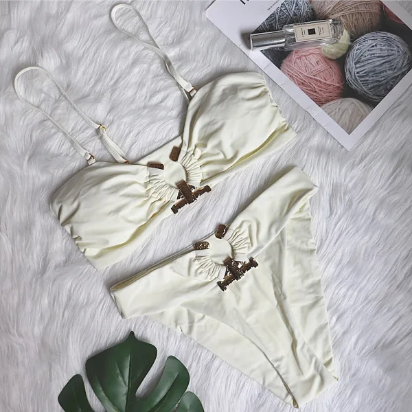Lucia Tube Top High-Waist Bikini Set