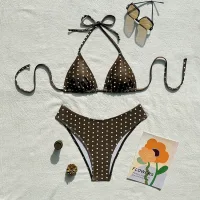 Coffee Bottom White Polka Dot