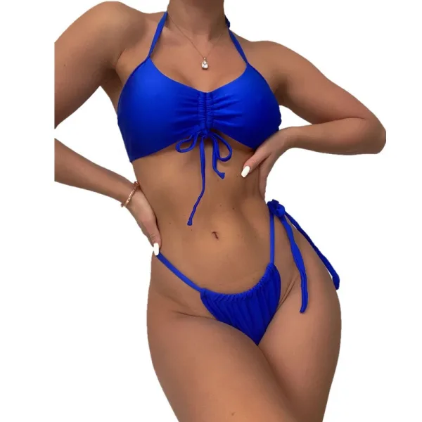 Halter-Neck Two-Piece Bikini Set