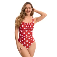 White Dots On Red Background