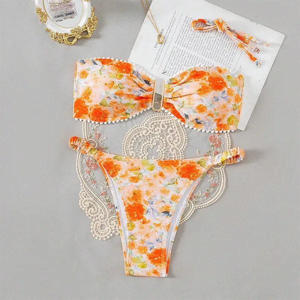 Floral Print Bikini Set