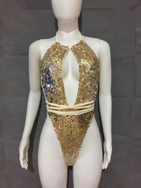 Lucia Strappy Halter One-Piece Swimsuit