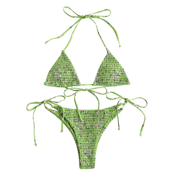 Gradient Print Two-Piece Bikini Set