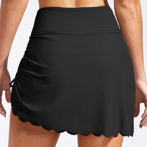 Drawstring Skirted Bikini Bottom