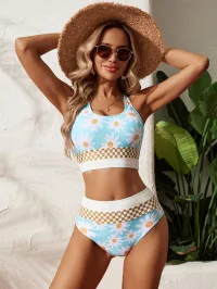 Floral Split Swimsuit