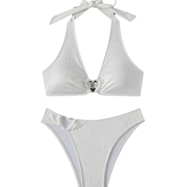 Halterneck Thong Bikini Set