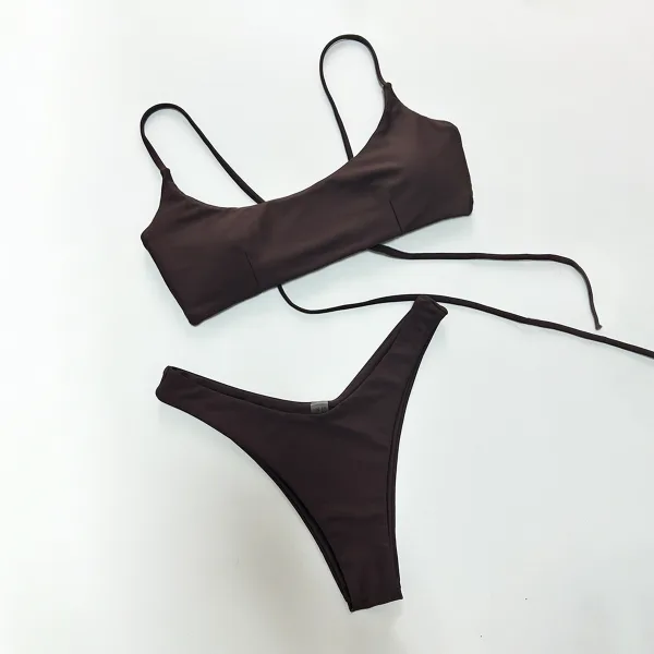 Minimalist Solid One-Piece Swimsuit