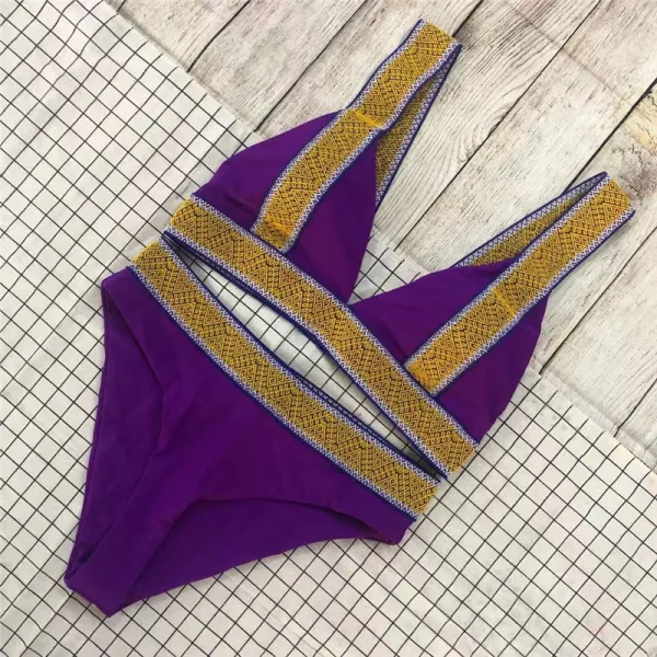Aria High-Waisted Triangle Bikini Set