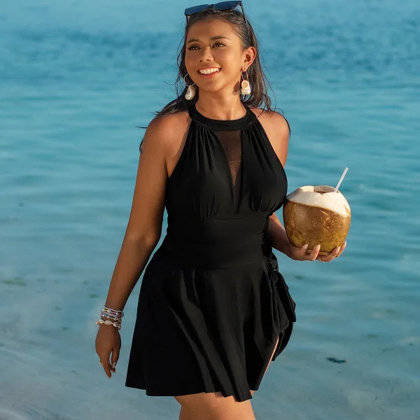Classic Backless One-Piece Swimsuit