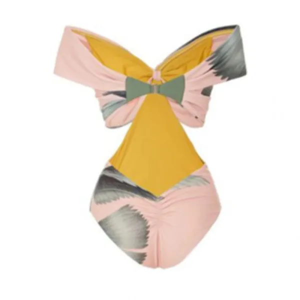 Vintage-Inspired Bikini Set in Soft Pink