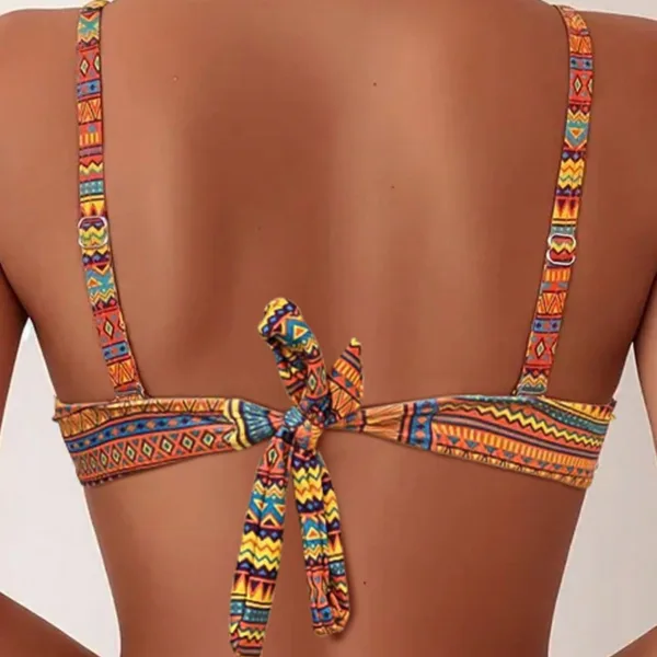 Verano Printed Spaghetti Strap Bikini Set
