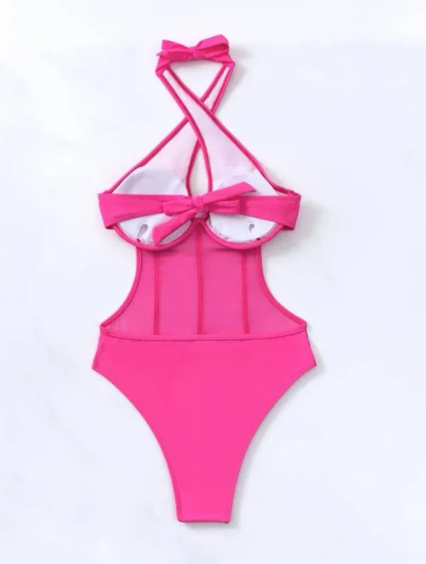 Essential One-Piece Swimsuit with Sheer Detailing